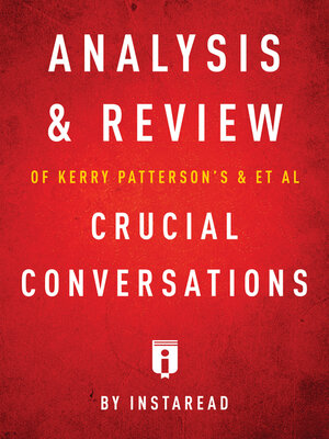 cover image of Analysis & Review of Kerry Patterson's & et al Crucial Conversations